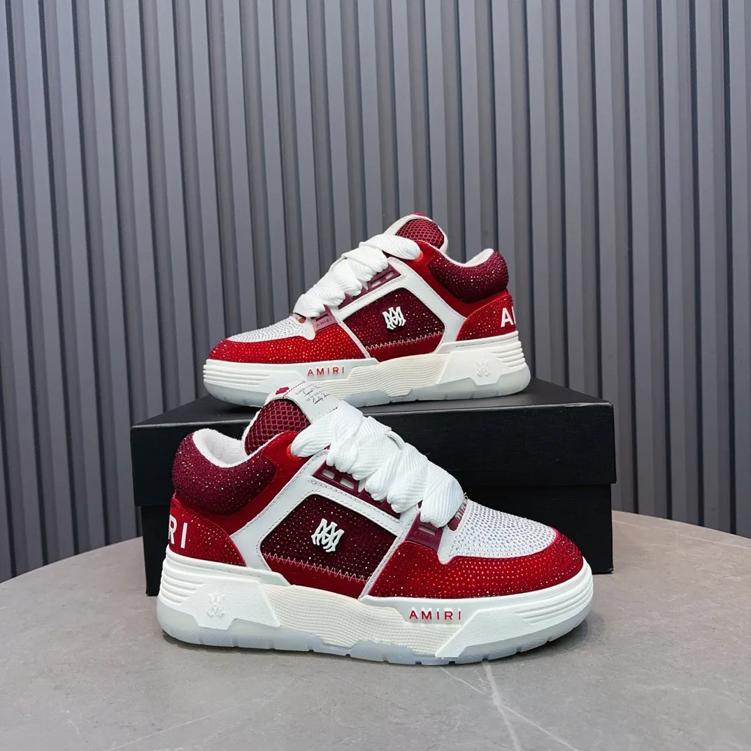 Men's shoes 💰760💰 AMIRI AMIRI fashion brand hot sale 🔥 Available all year round, couples 💑 Official website synchronization Imported fabrics 1⃣️ vs 1⃣️ replica, original factory special original sole, 35-45 (45. non-refundable)